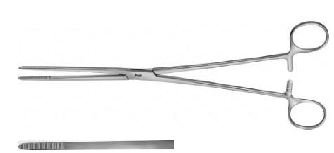 КОРНЦАНГ ДЛЯ ПЕРЕВ'ЯЗКИ МАТКИ БОЦМАН, ПРЯМИЙ, 260 ММ